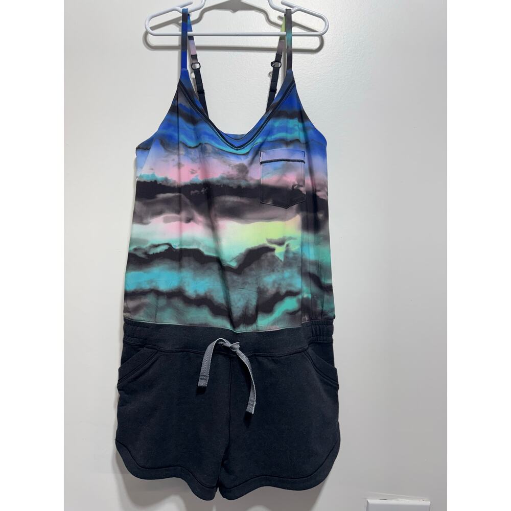 Ivivva by Lululemon Camp Hardly Wait Romper Tie-dye and Grey Size 12  NWOT